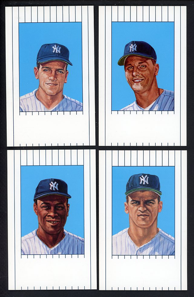 1990 Ron Lewis 1961 New York Yankees Postcards Complete Set 560487