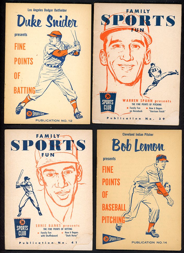 1958 Union Oil Baseball Sports Club Booklets Complete Set 560503