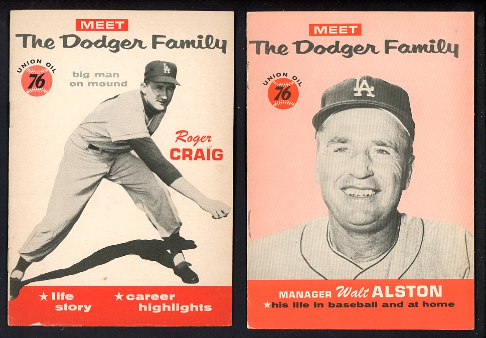 1960 Union Oil Los Angeles Dodgers Booklets Set Lot 17 Diff 560504