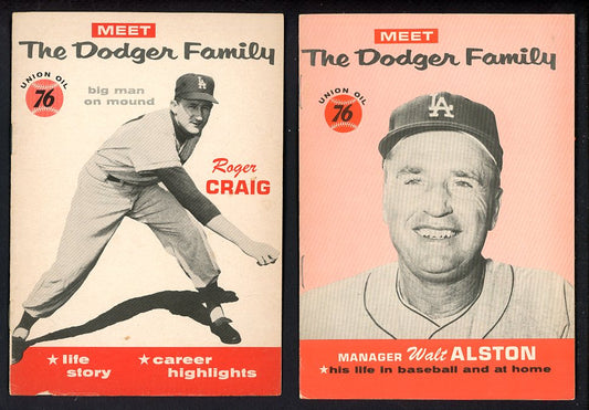 1960 Union Oil Los Angeles Dodgers Booklets Set Lot 17 Diff 560504