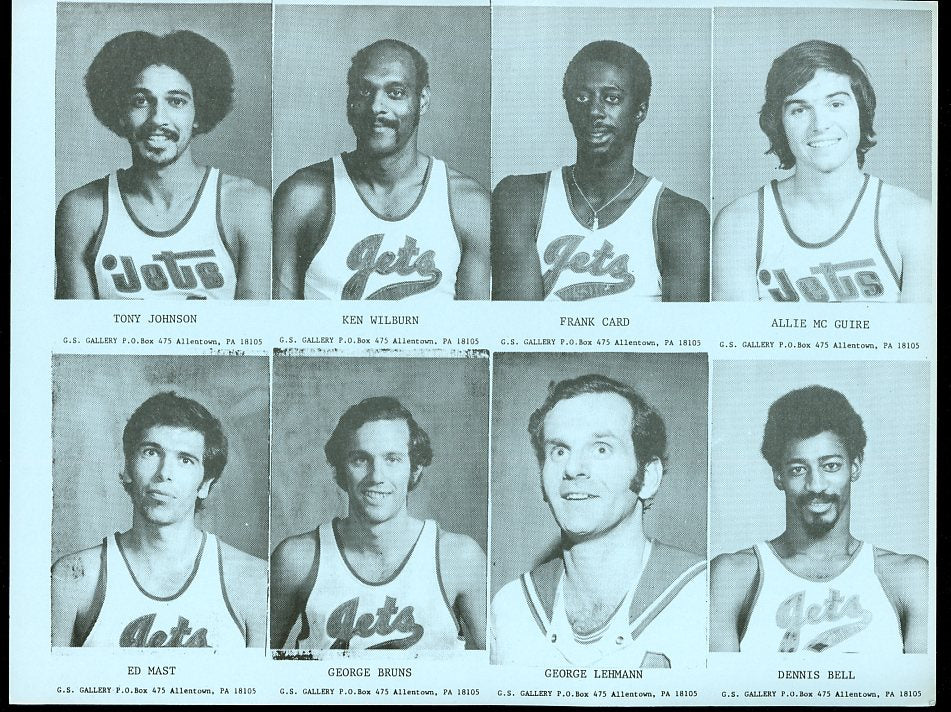 1973 G.S. Gallery Allentown Jets Basketball Complete Set 560536