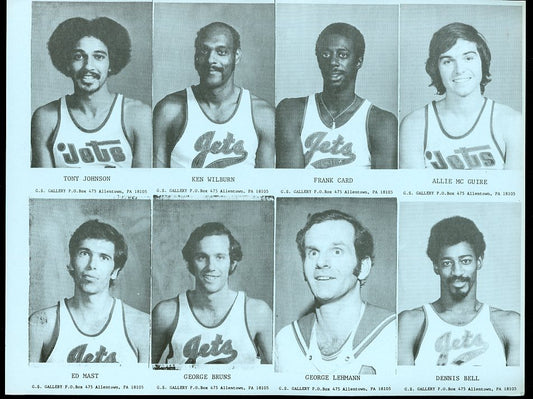 1973 G.S. Gallery Allentown Jets Basketball Complete Set 560536
