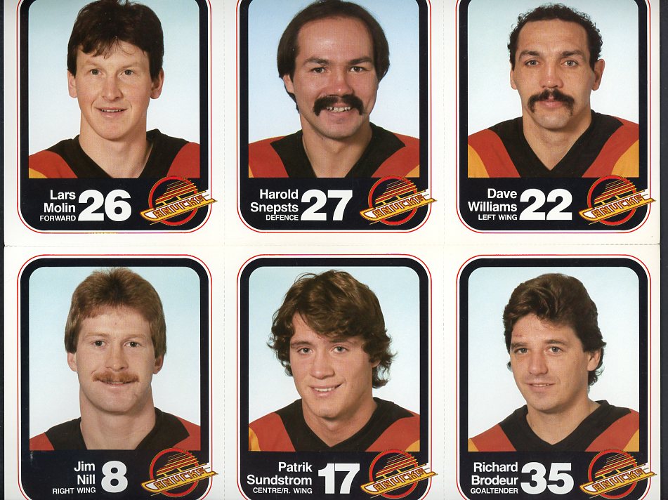1983 Team Issue Vancouver Canucks Hockey Complete Set 560537