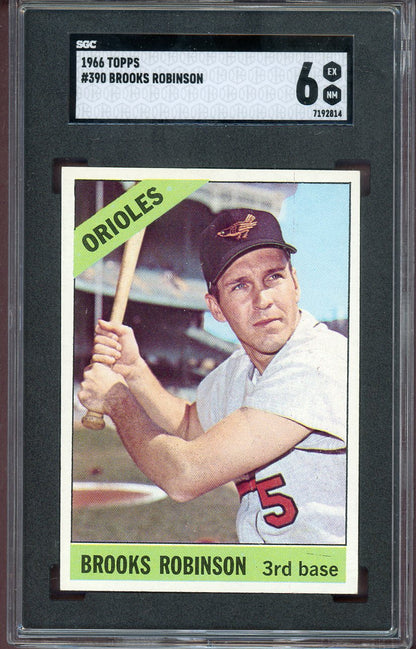 1966 Topps Baseball #390 Brooks Robinson Orioles SGC 6 EX-MT 560549
