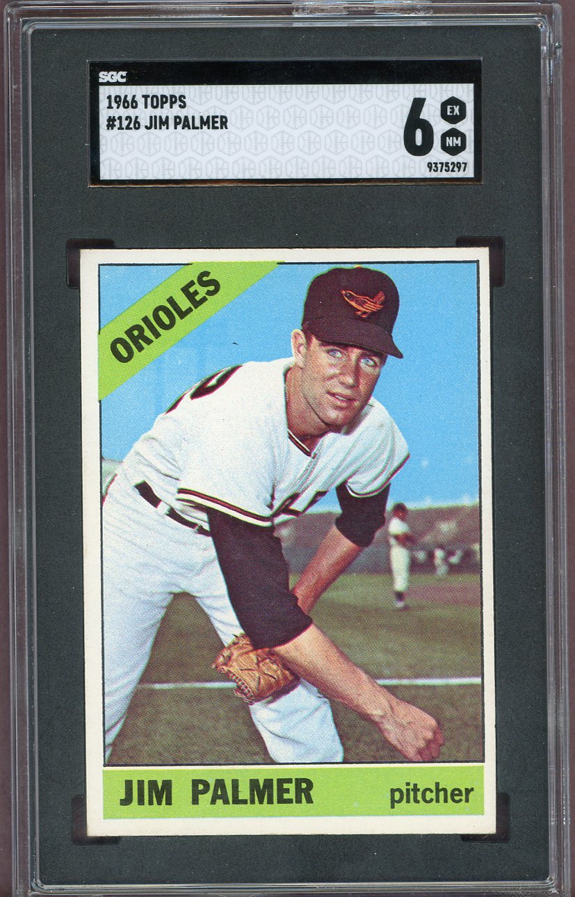 1966 Topps Baseball #126 Jim Palmer Orioles SGC 6 EX-MT 560553