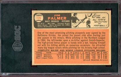 1966 Topps Baseball #126 Jim Palmer Orioles SGC 6 EX-MT 560553