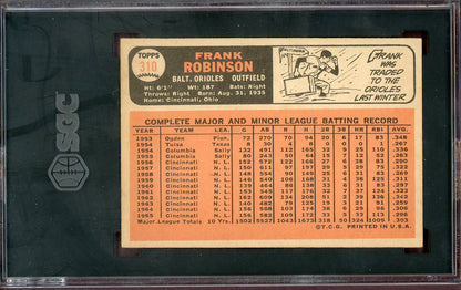 1966 Topps Baseball #310 Frank Robinson Orioles SGC 7 NM 560554