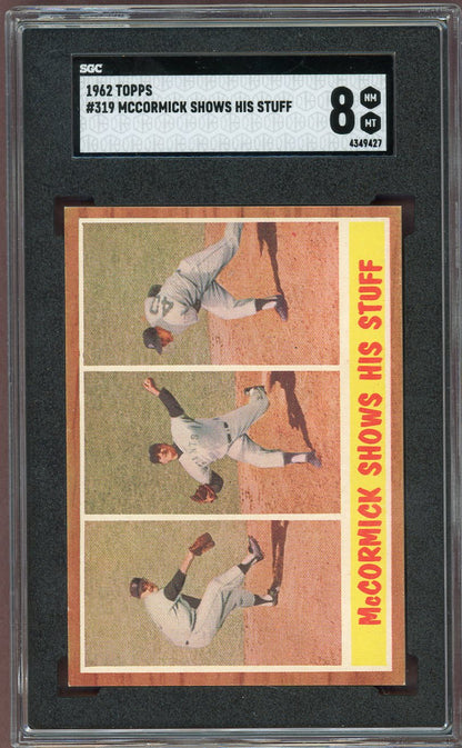 1962 Topps Baseball #319 Mike McCormick IA Giants SGC 8 NM/MT 560571