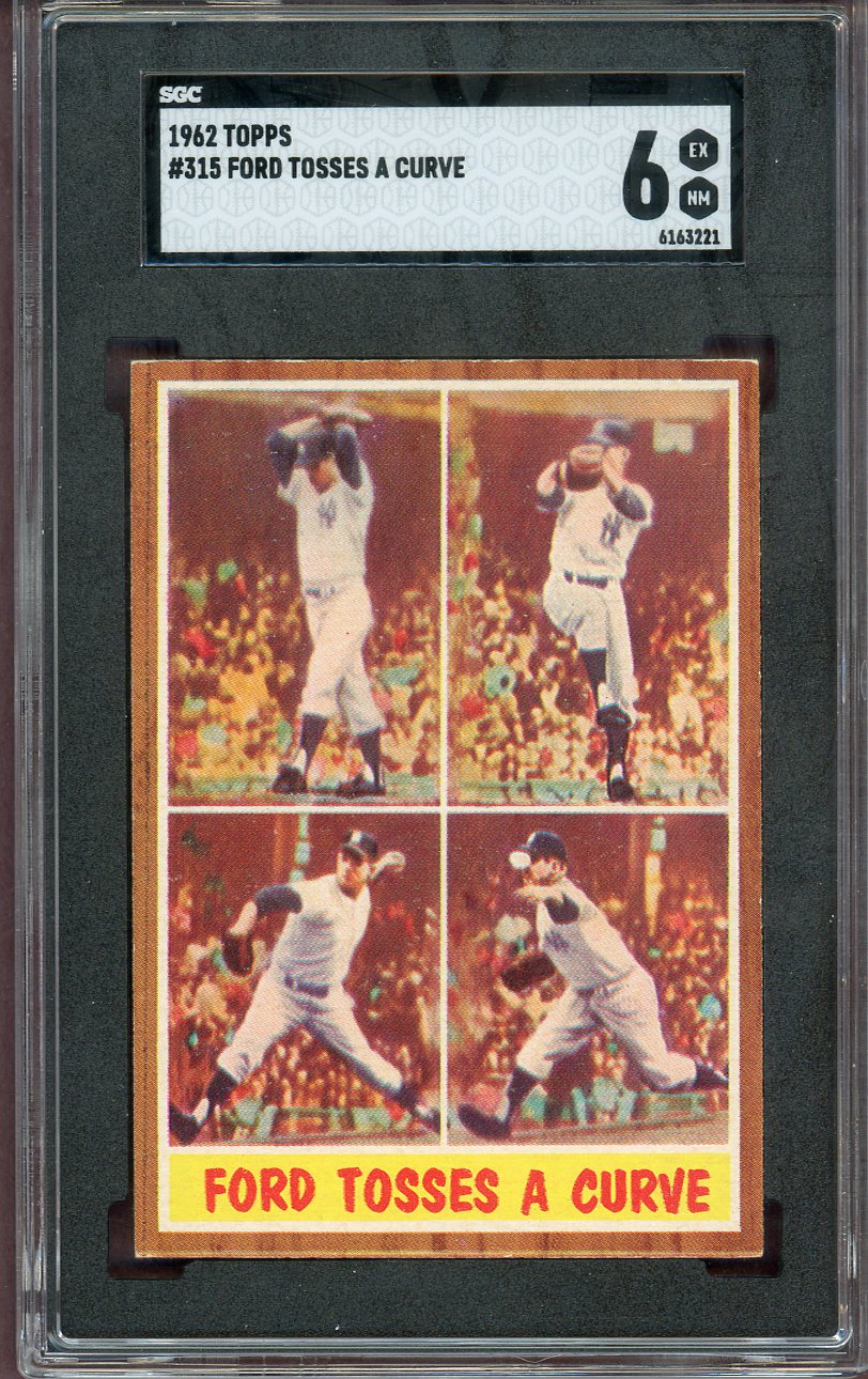 1962 Topps Baseball #315 Whitey Ford IA Yankees SGC 6 EX-MT 560574