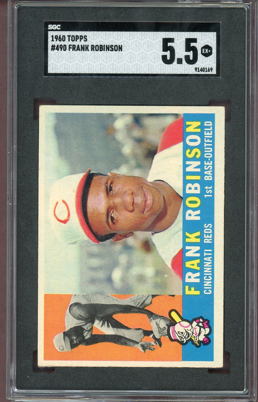 1960 Topps Baseball #490 Frank Robinson Reds SGC 5.5 EX+ 560601