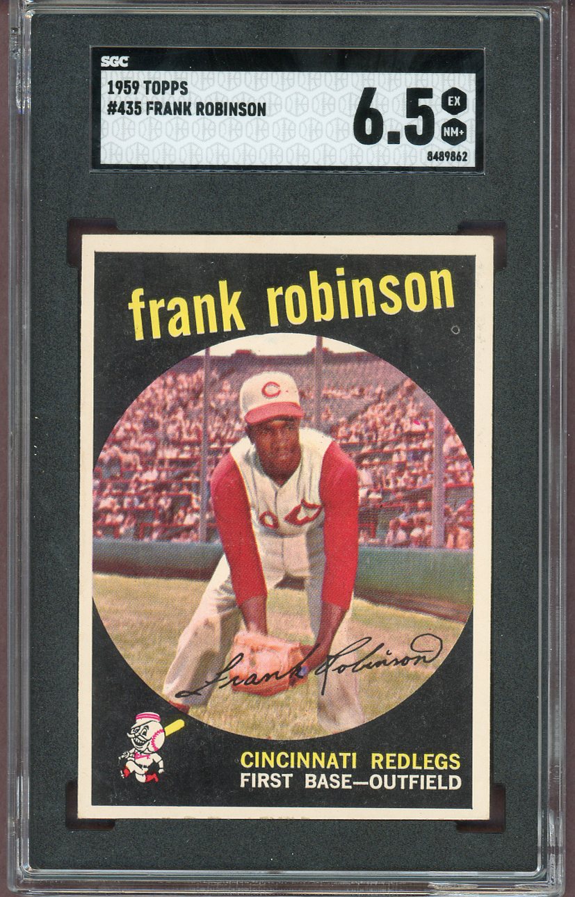 1959 Topps Baseball #435 Frank Robinson Reds SGC 6.5 EX-MT+ 560609