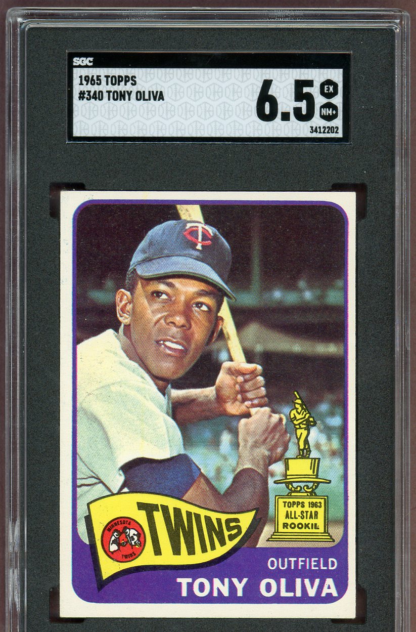 1965 Topps Baseball #340 Tony Oliva Twins SGC 6.5 EX-MT+ 560616