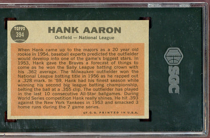 1962 Topps Baseball #394 Hank Aaron A.S. Braves SGC 6 EX-MT 560628