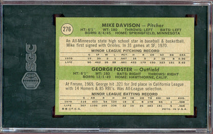 1971 Topps Baseball #276 George Foster Giants SGC 7.5 NM+ 560641