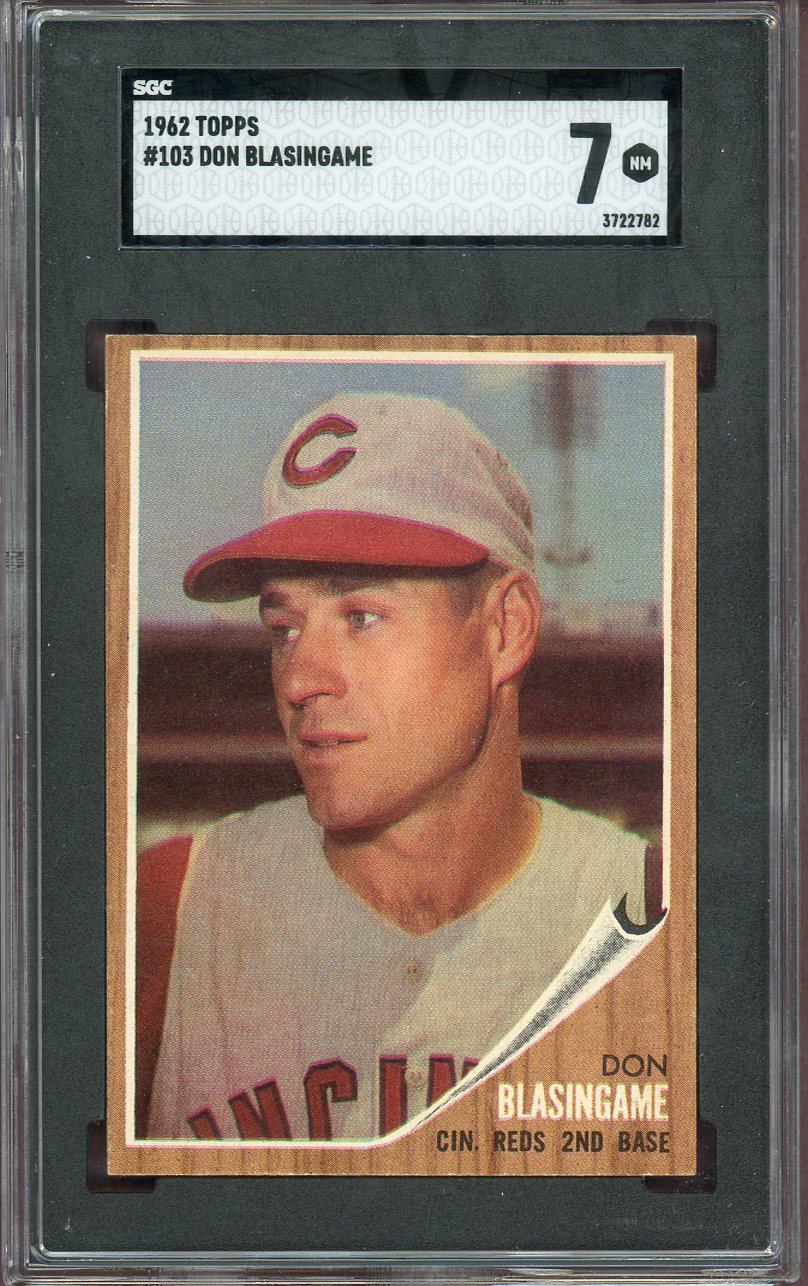 1962 Topps Baseball #103 Don Blasingame Res SGC 7 NM 560646