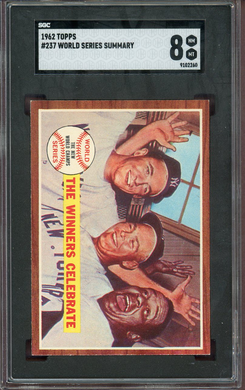 1962 Topps Baseball #237 World Series Summary SGC 8 NM/MT 560650