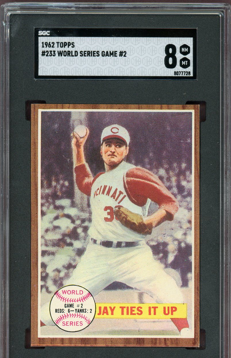 1962 Topps Baseball #233 World Series Game 2 SGC 8 NM/MT 560667