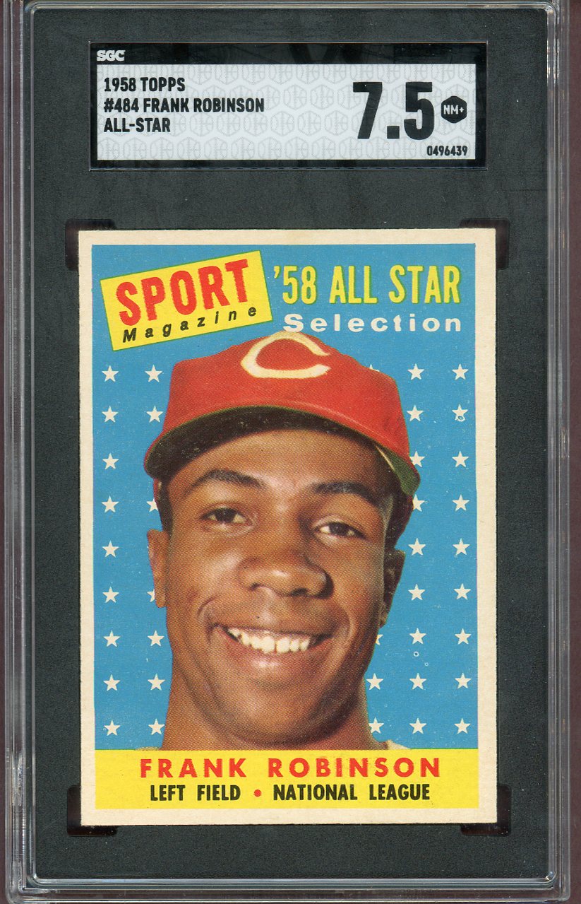 1958 Topps Baseball #484 Frank Robinson A.S. SGC 7.5 NM+ 560674