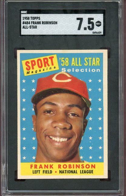 1958 Topps Baseball #484 Frank Robinson A.S. SGC 7.5 NM+ 560674