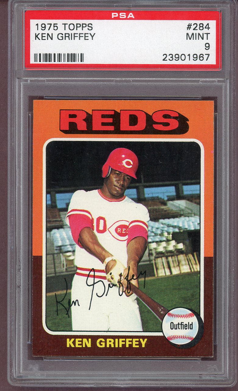 1975 Topps Baseball #284 Ken Griffey Reds PSA 9 MINT 560681