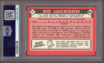 1986 Topps Traded #050T Bo Jackson Royals PSA 9 MINT 560685