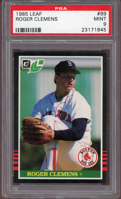 1985 Leaf #099 Roger Clemens Red Sox PSA 9 MINT 560693