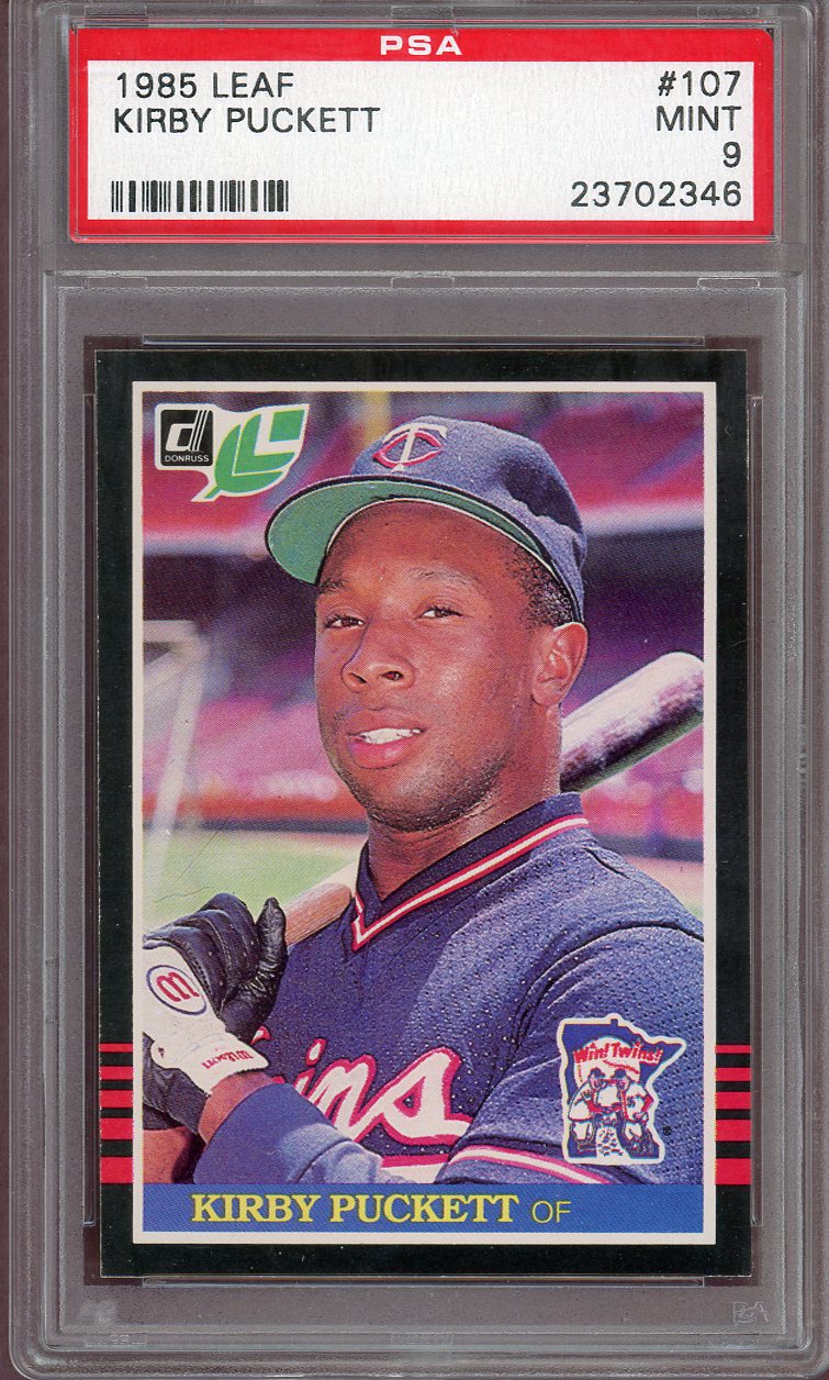 1985 Leaf #107 Kirby Puckett Twins PSA 9 MINT 560694