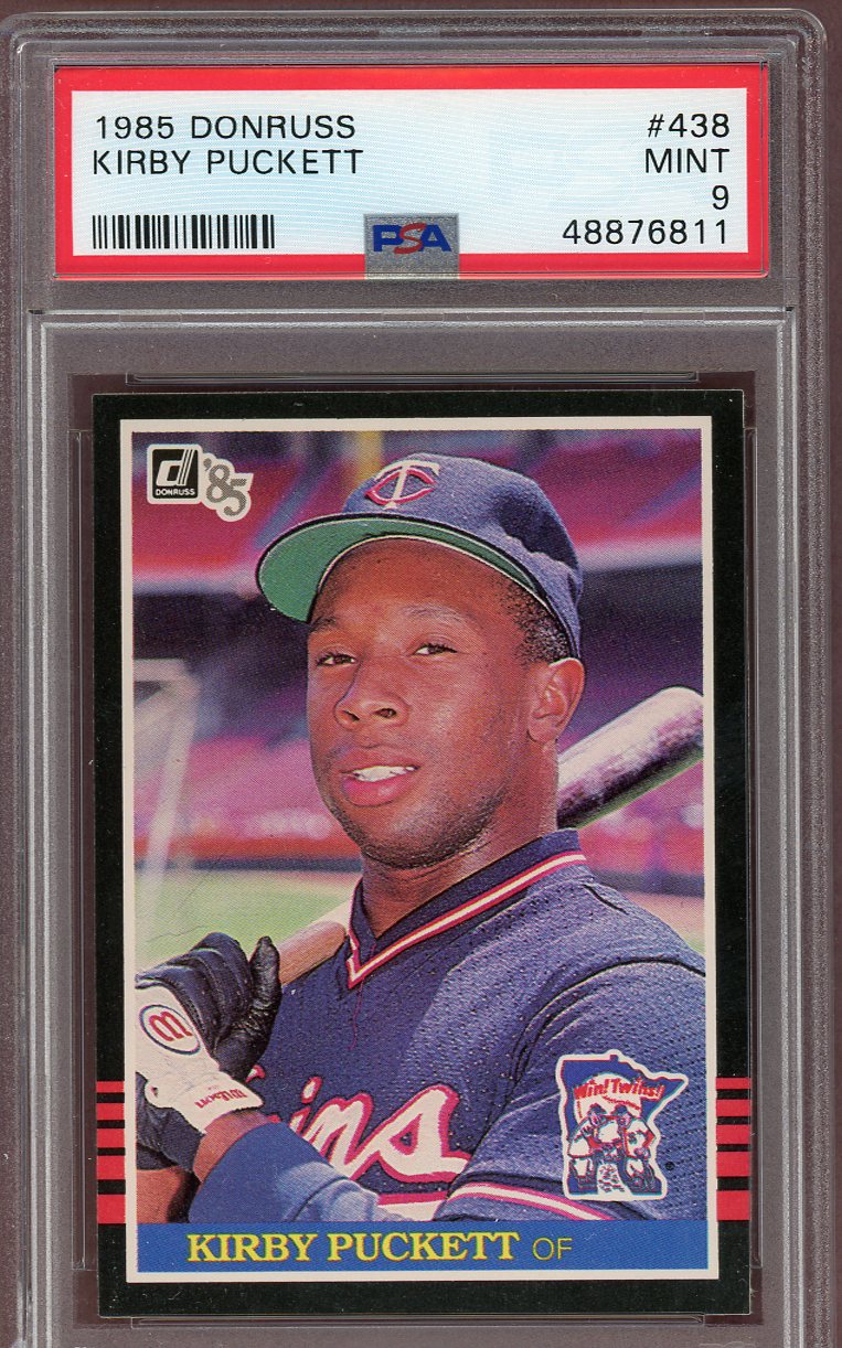 1985 Donruss #438 Kirby Puckett Twins PSA 9 MINT 560695
