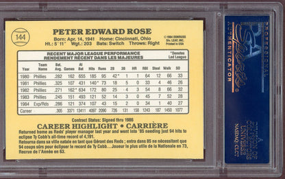 1985 Leaf #144 Pete Rose Reds PSA 9 MINT 560696