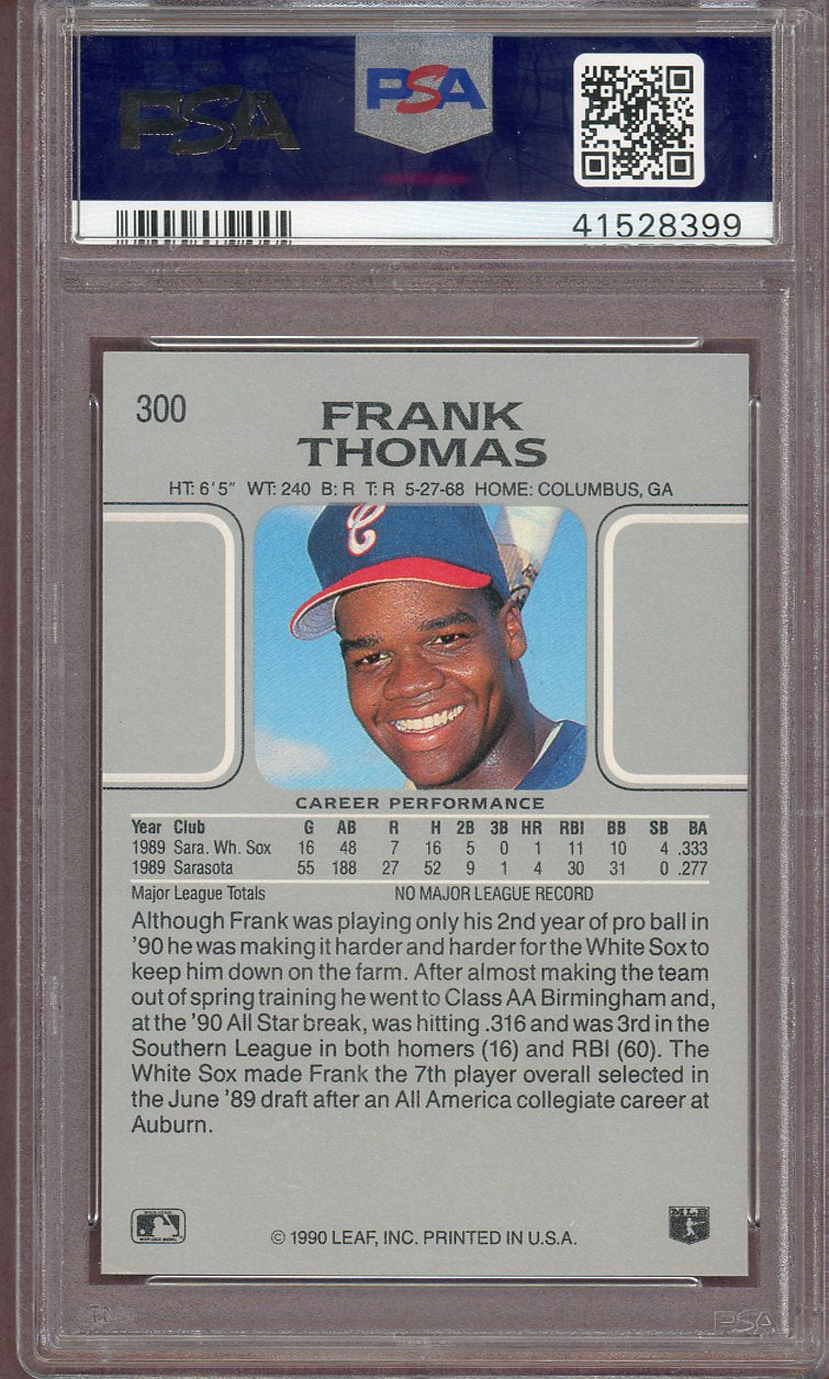 1990 Leaf #300 Frank Thomas White Sox PSA 9 MINT 560698