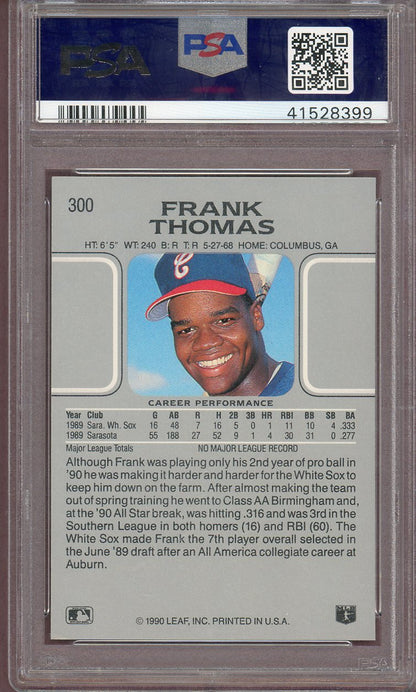 1990 Leaf #300 Frank Thomas White Sox PSA 9 MINT 560698