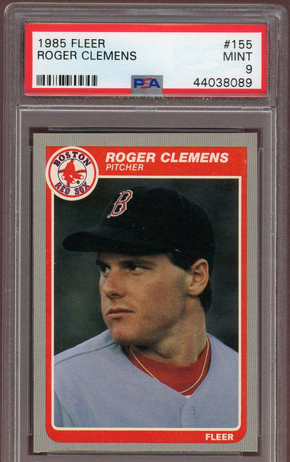 1985 Fleer #155 Roger Clemens Red Sox PSA 9 MINT 560700