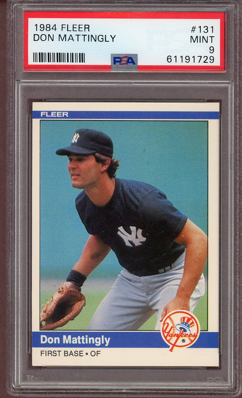 1984 Fleer #131 Don Mattingly Yankees PSA 9 MINT 560701