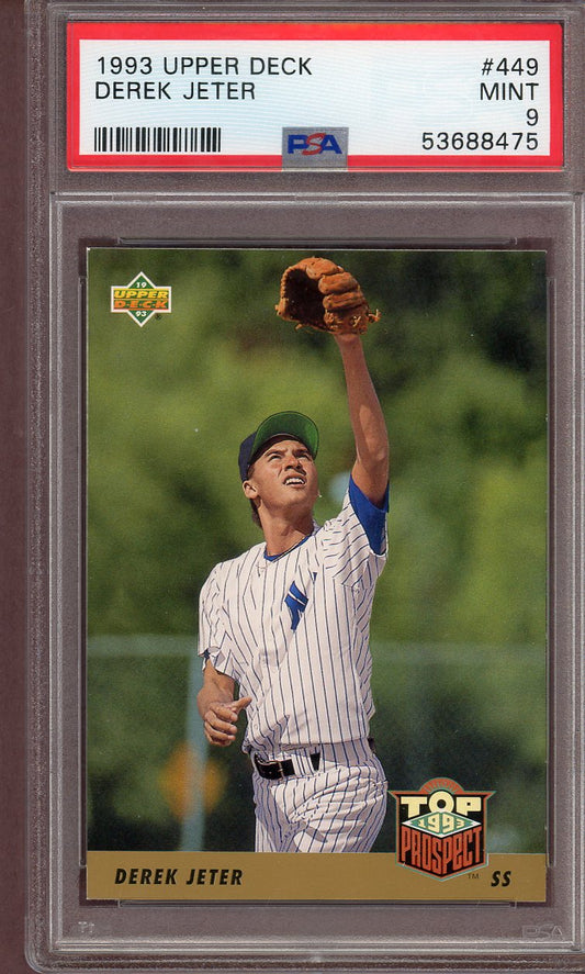 1993 Upper Deck #449 Derek Jeter Yankees PSA 9 MINT 560702