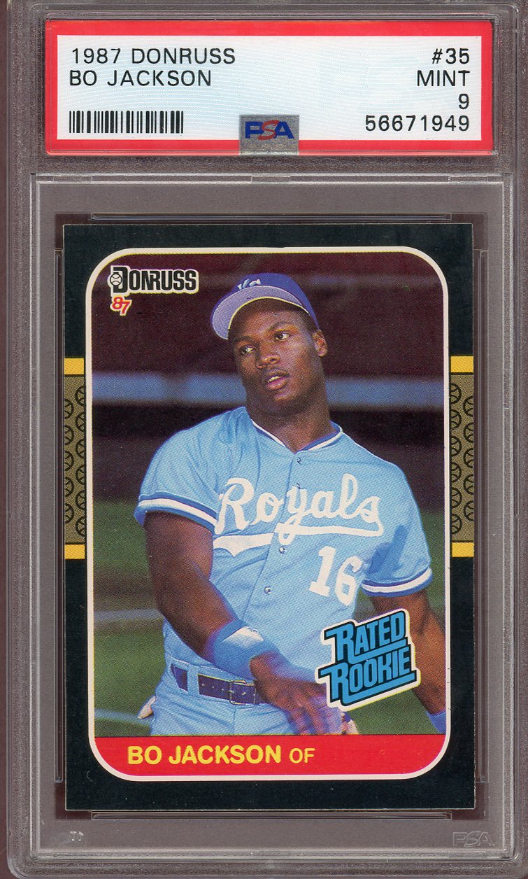 1987 Donruss #035 Bo Jackson Royals PSA 9 MINT 560706