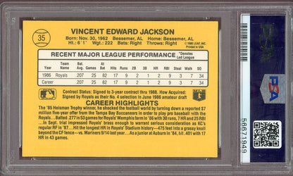 1987 Donruss #035 Bo Jackson Royals PSA 9 MINT 560706