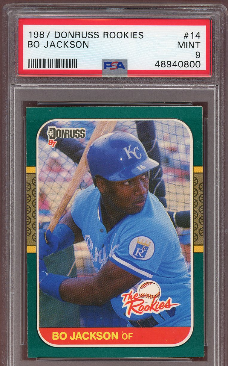 1987 Donruss Rookies #014 Bo Jackson Royals PSA 9 MINT 560707