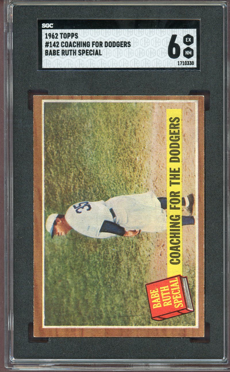 1962 Topps Baseball #142 Babe Ruth Yankees SGC 6 EX-MT 560717