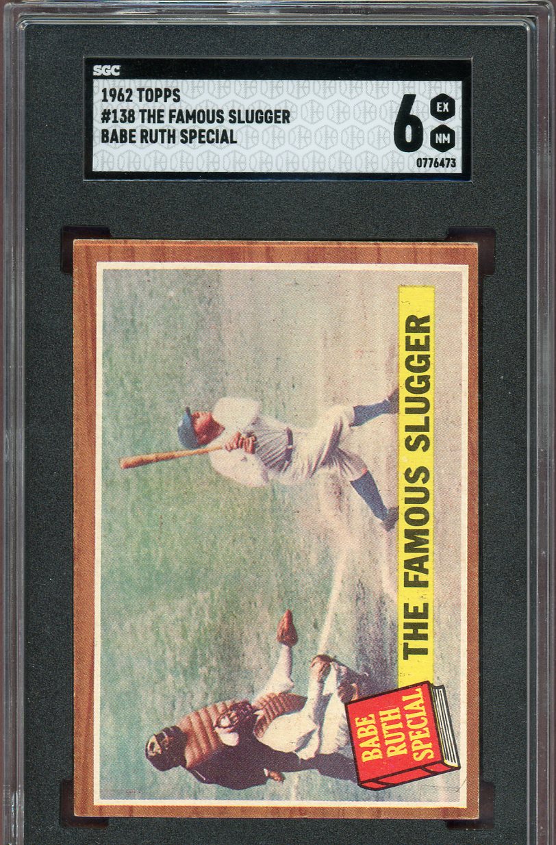 1962 Topps Baseball #138 Babe Ruth Yankees SGC 6 EX-MT 560719