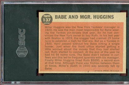1962 Topps Baseball #137 Babe Ruth Yankees SGC 6.5 EX-MT+ 560720