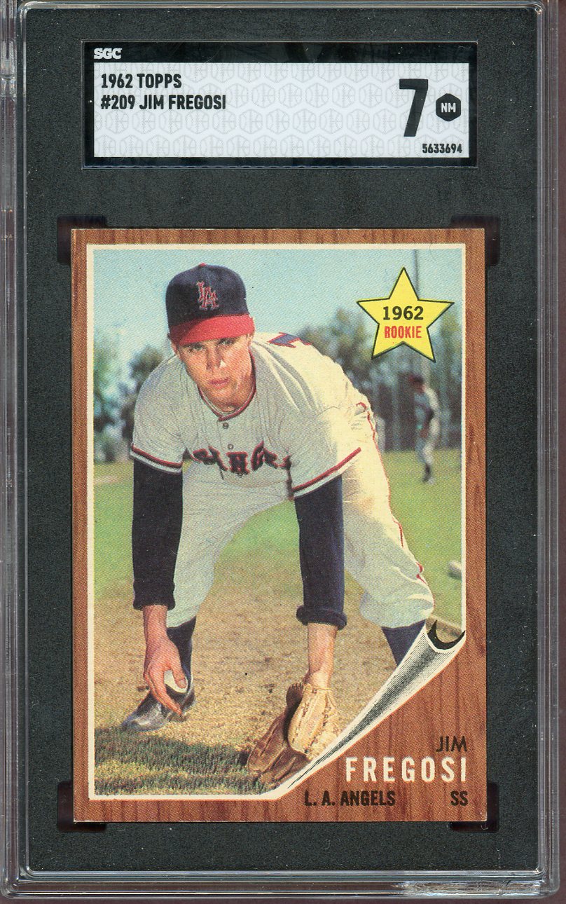 1962 Topps Baseball #209 Jim Fregosi Angels SGC 7 NM 560734