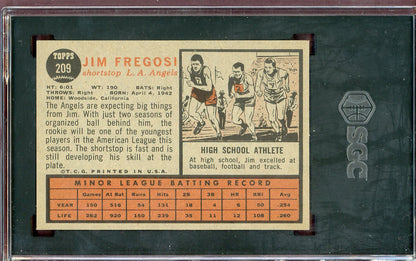 1962 Topps Baseball #209 Jim Fregosi Angels SGC 7 NM 560734