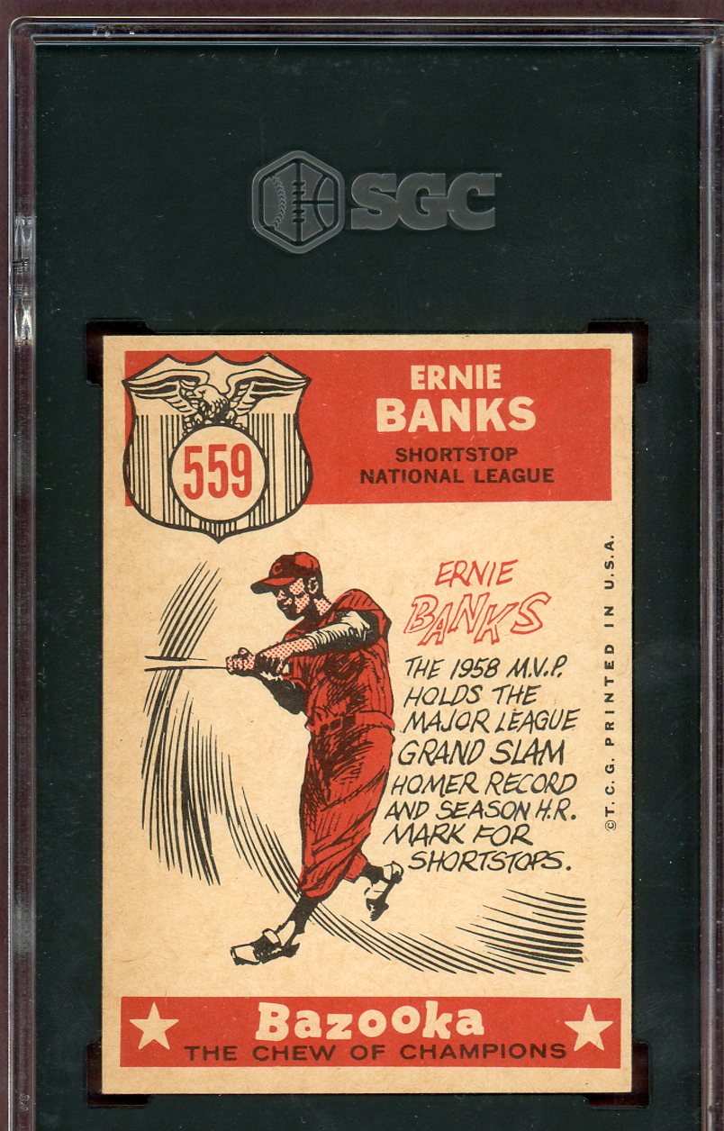 1959 Topps Baseball #559 Ernie Banks A.S. Cubs SGC 5.5 EX+ 560768