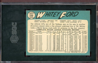 1965 Topps Baseball #330 Whitey Ford Yankees SGC 6 EX-MT 560794