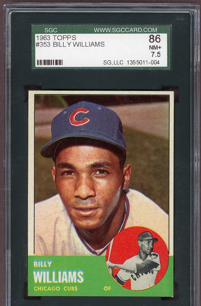1963 Topps Baseball #353 Billy Williams Cubs SGC 7.5 NM+ 560811