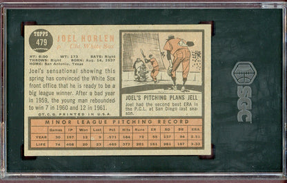 1962 Topps Baseball #479 Joel Horlen White Sox SGC 6.5 EX-MT+ 560838