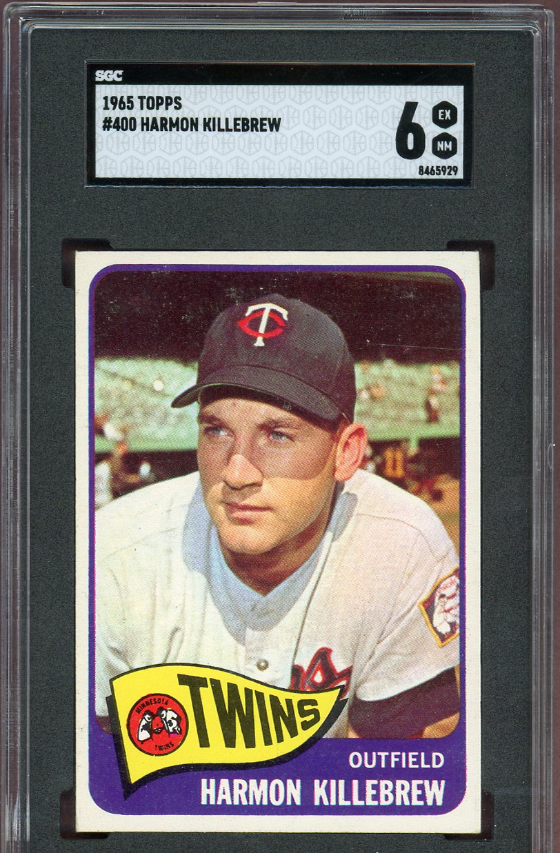 1965 Topps Baseball #400 Harmon Killebrew Twins SGC 6 EX-MT 560844
