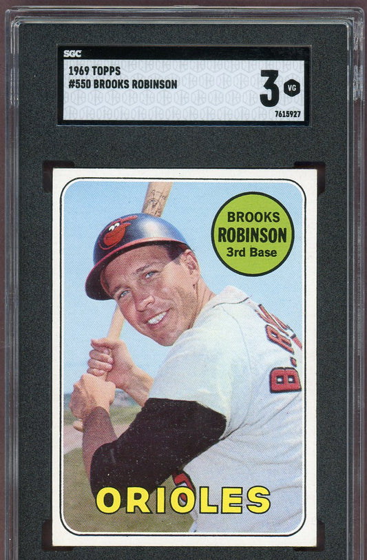 1969 Topps Baseball #550 Brooks Robinson Orioles SGC 3 VG 560847