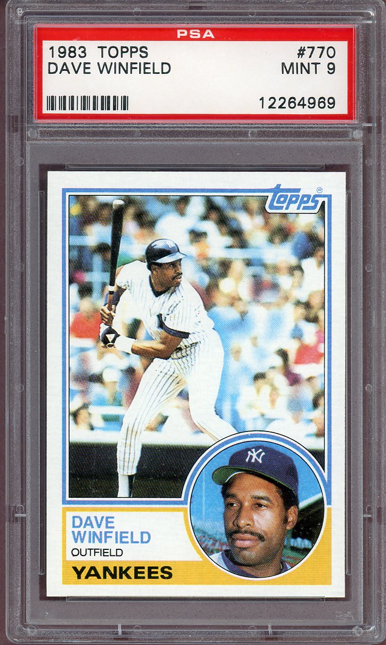 1983 Topps #770 Dave Winfield Yankees PSA 9 MINT 560852