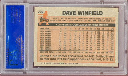 1983 Topps #770 Dave Winfield Yankees PSA 9 MINT 560852